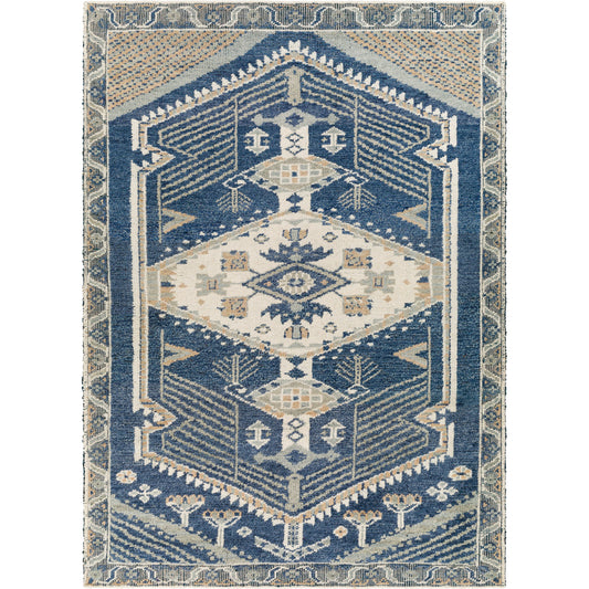 St Moritz Rug - 26656 by Surya in blue, light beige. Made from 100% wool in a unique style.