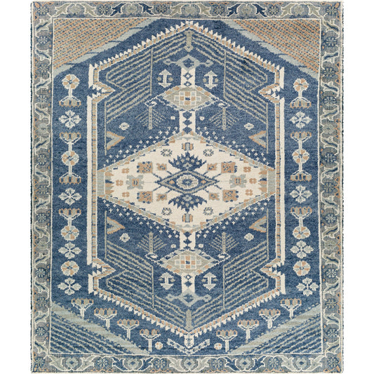 St Moritz Rug - 26656 by Surya in blue, light beige. Made from 100% wool in a unique style.