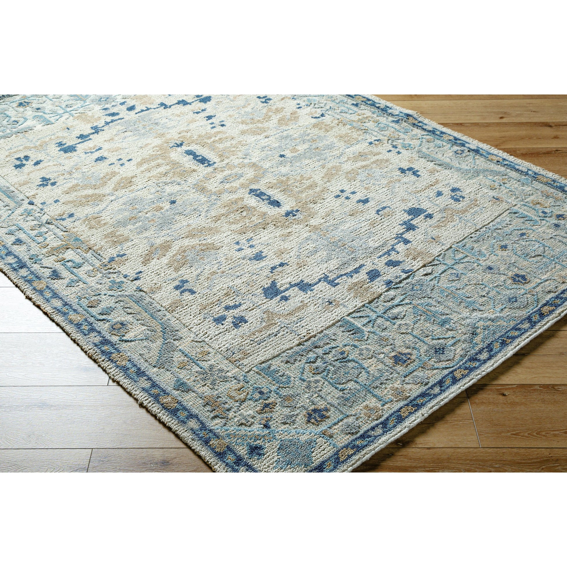 St Moritz Rug - 26658 by Surya in blue, light beige, light sage, cream. Made from unique in a unique style.