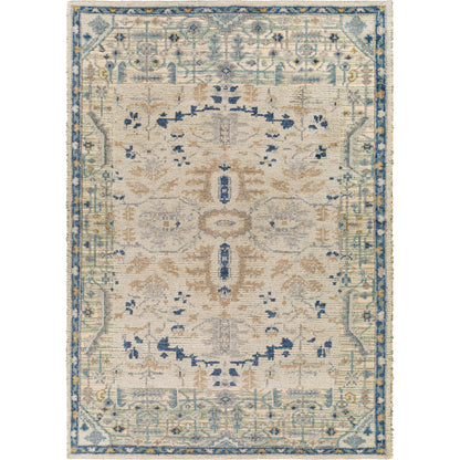 St Moritz Rug - 26658 by Surya in blue, light beige, light sage, cream. Made from unique in a unique style.