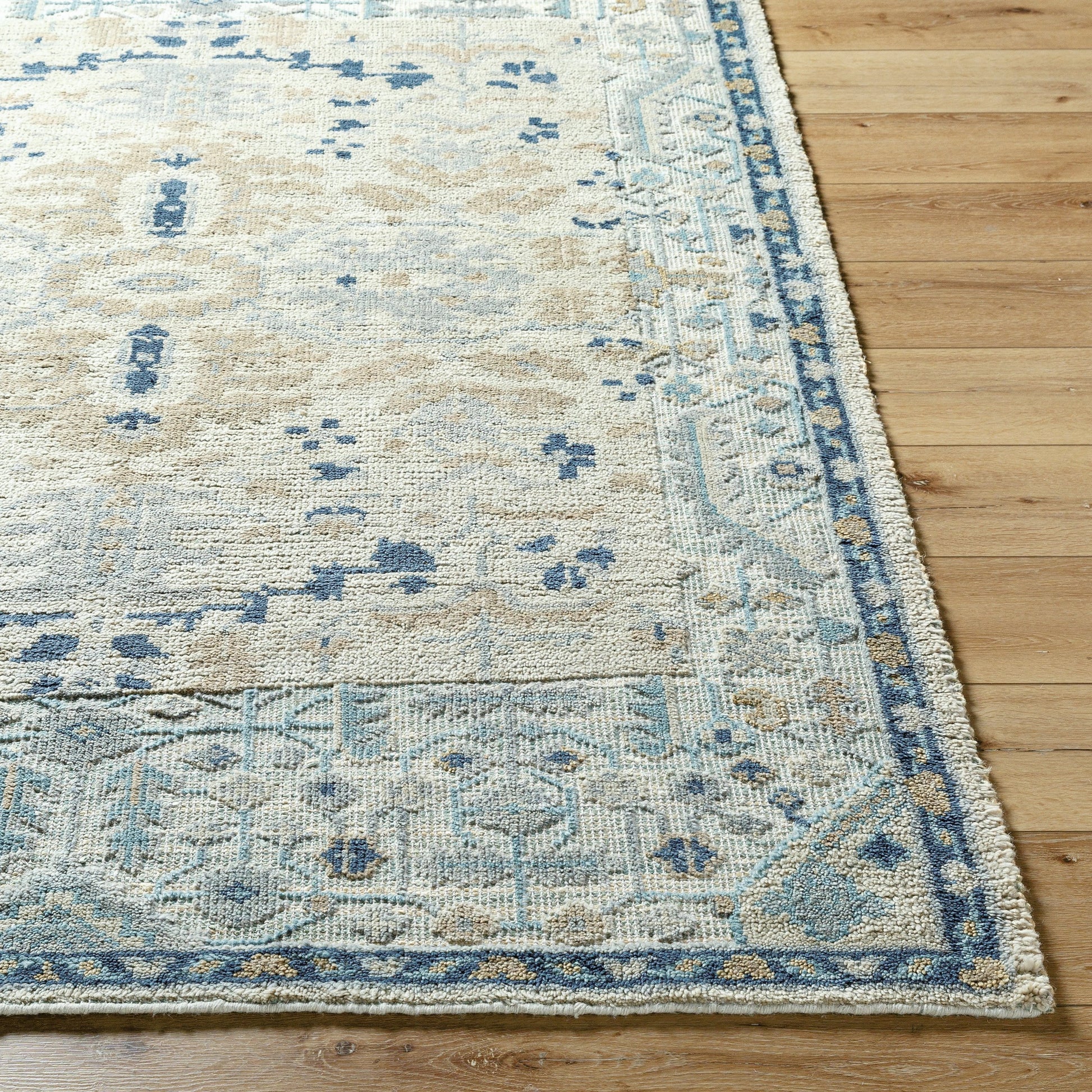 St Moritz Rug - 26658 by Surya in blue, light beige, light sage, cream. Made from unique in a unique style.
