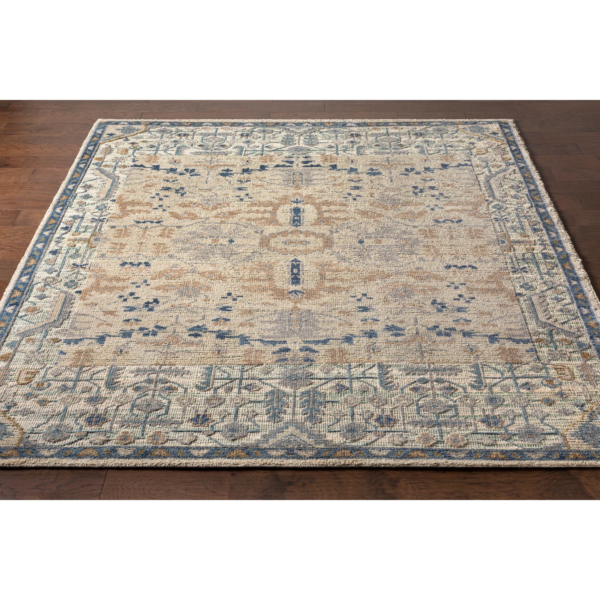 St Moritz Rug - 26658 by Surya in blue, light beige, light sage, cream. Made from unique in a unique style.