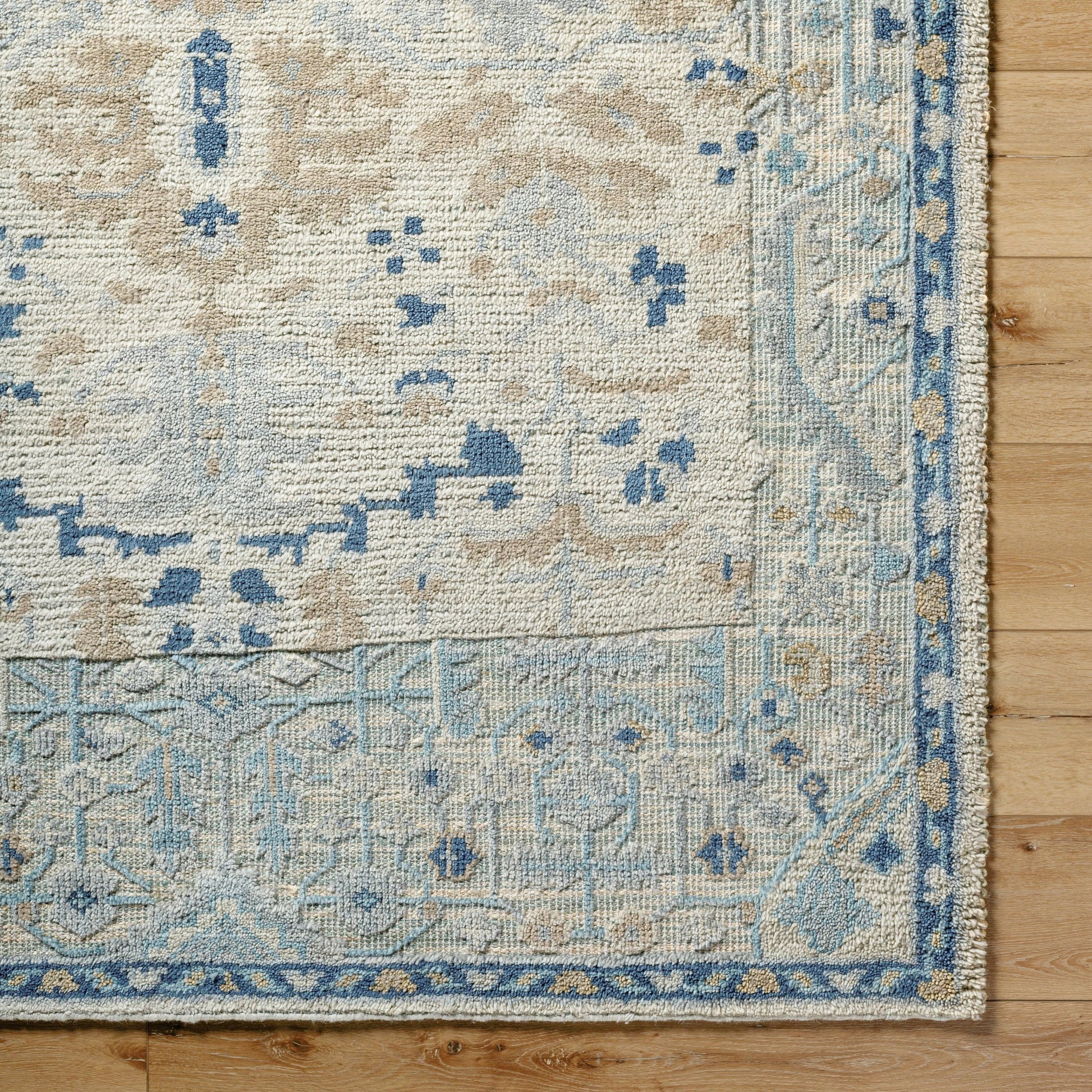 St Moritz Rug - 26658 by Surya in blue, light beige, light sage, cream. Made from unique in a unique style.