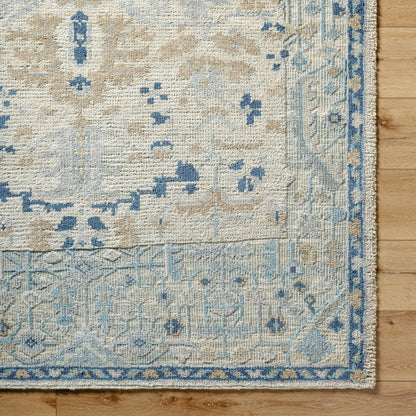 St Moritz Rug - 26658 by Surya in blue, light beige, light sage, cream. Made from unique in a unique style.