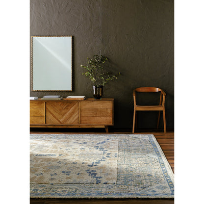 St Moritz Rug - 26658 by Surya in blue, light beige, light sage, cream. Made from unique in a unique style.