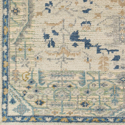St Moritz Rug - 26658 by Surya in blue, light beige, light sage, cream. Made from unique in a unique style.