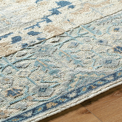 St Moritz Rug - 26658 by Surya in blue, light beige, light sage, cream. Made from unique in a unique style.