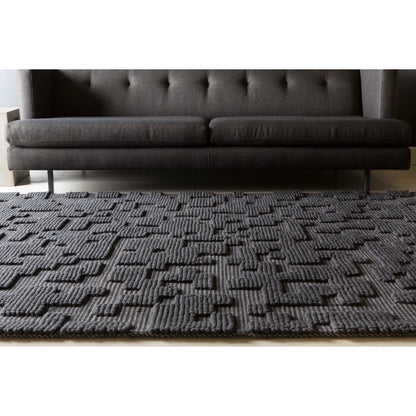 STN-1000 Rug by Surya in charcoal. Made from 100% wool in a unique style.