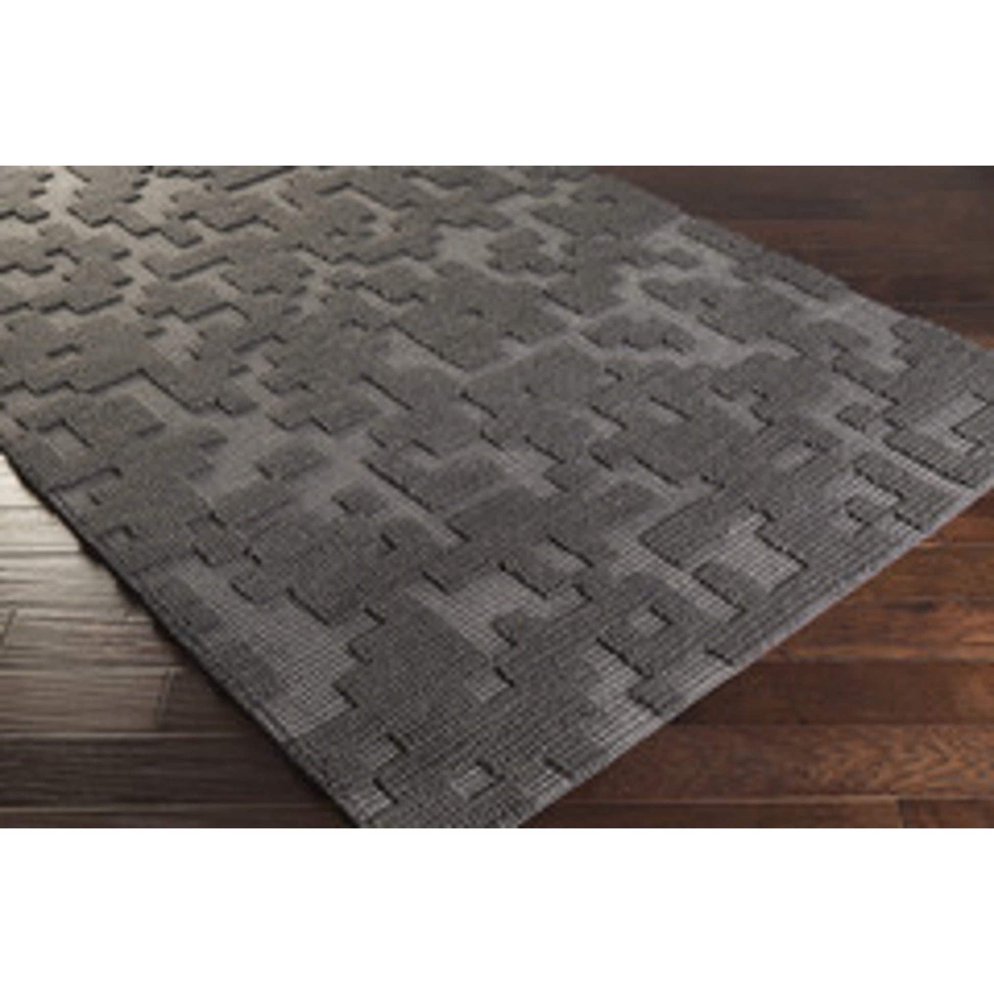 STN-1000 Rug by Surya in charcoal. Made from 100% wool in a unique style.