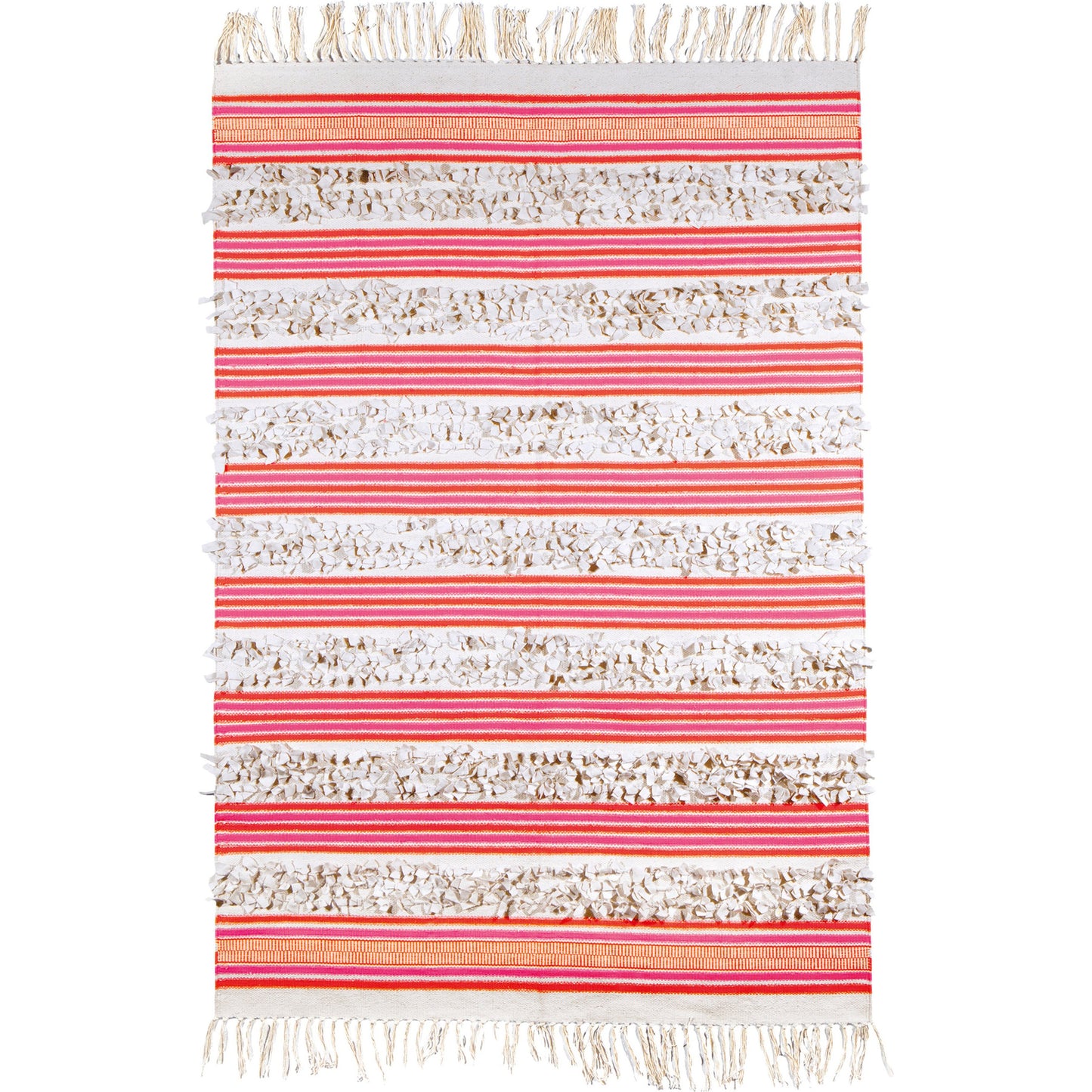 001 47637-20692,47637-20693,47637-20694,47637-20695 | Primary Silo | Steps STP-9000 Indoor/Outdoor Rug by Surya in seafoam, pink, yellow, orange, rust, mauve. Made from 34% felted wool, 33% acrylic, 33% cotton in a unique style.