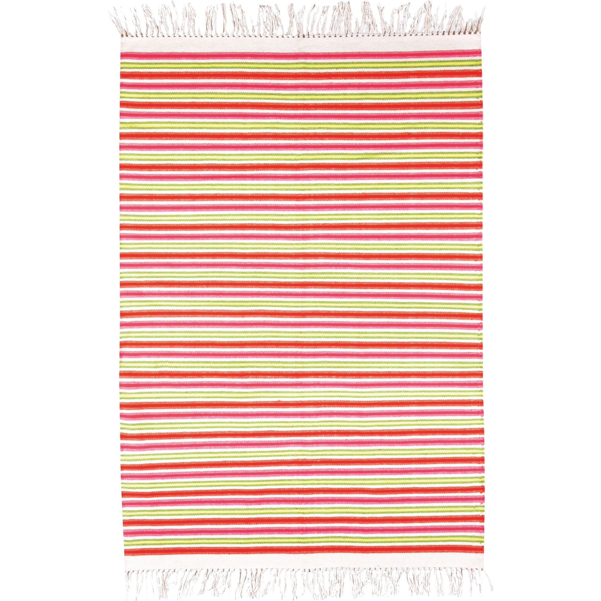 Steps STP-9001 Indoor/Outdoor Rug by Surya in ivory, pink, orange, grass green, mauve. Made from 34% felted wool, 33% acrylic, 33% cotton in a unique style.