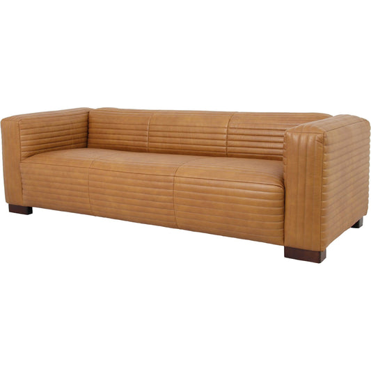 Strata Sofa by LH Imports in latte and teak oak. Made from unique in a unique style.