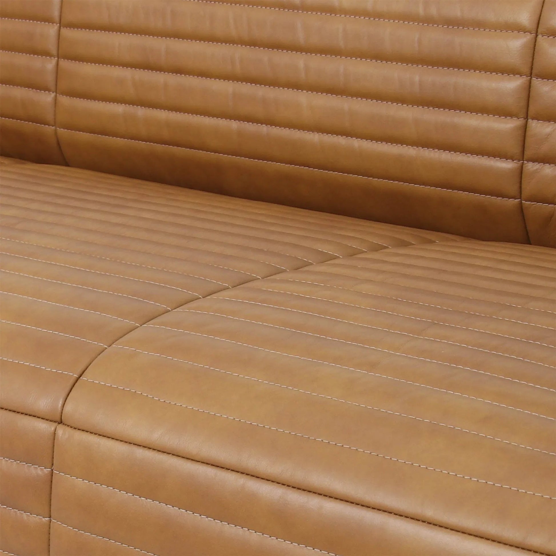 Strata Sofa by LH Imports in latte and teak oak. Made from unique in a traditional style.