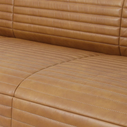 Strata Sofa by LH Imports in latte and teak oak. Made from unique in a traditional style.