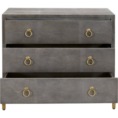 Strand Shagreen 3-Drawer Nightstand by Essentials For Living. Made from unique in a modern style.