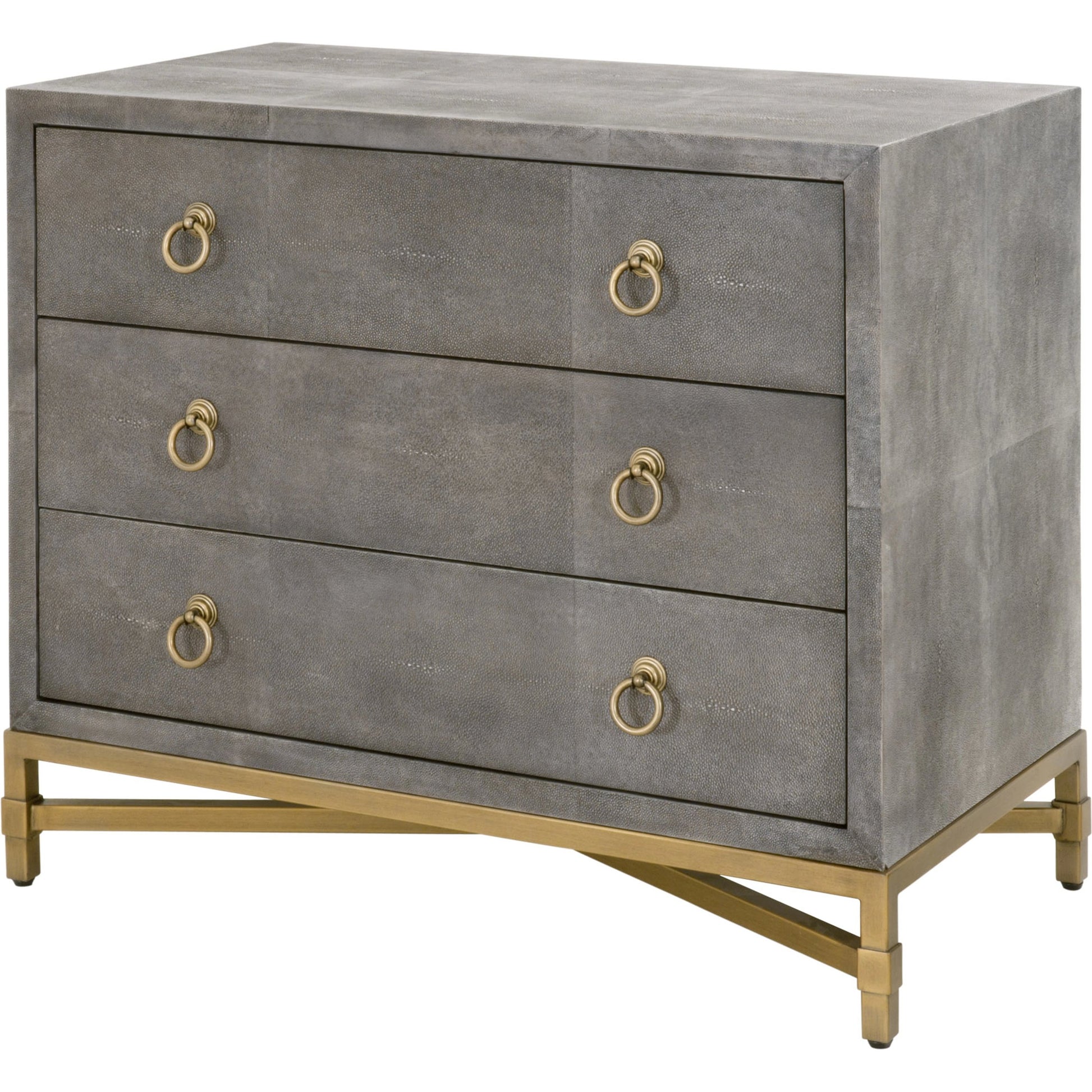 Strand Shagreen 3-Drawer Nightstand by Essentials For Living. Made from unique in a modern style.