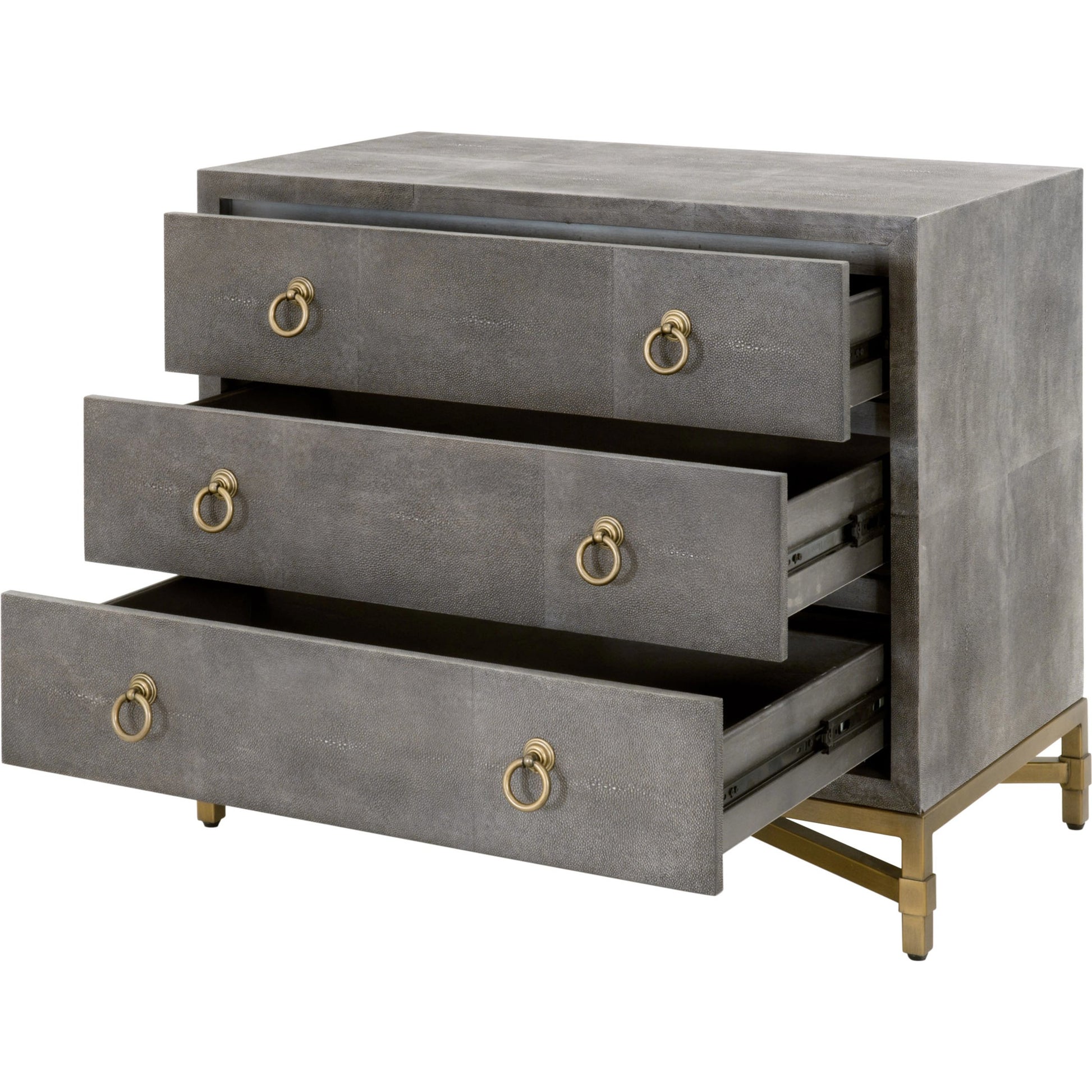 Strand Shagreen 3-Drawer Nightstand by Essentials For Living. Made from unique in a modern style.