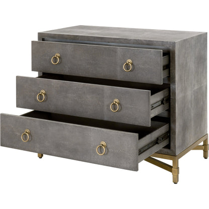 Strand Shagreen 3-Drawer Nightstand by Essentials For Living. Made from unique in a modern style.