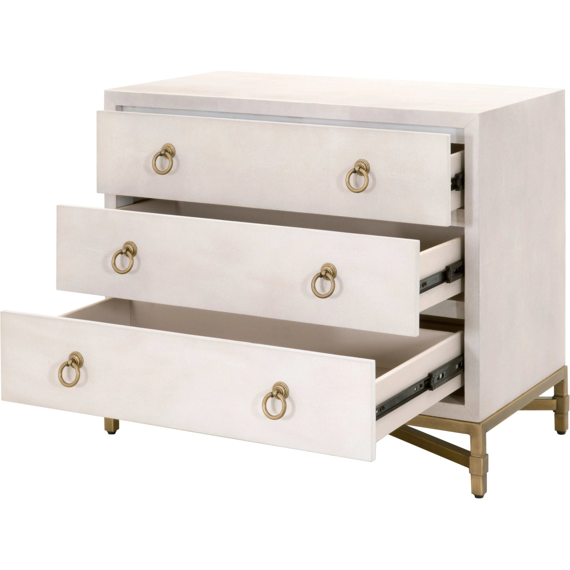 Strand Shagreen 3-Drawer Nightstand by Essentials For Living. Made from unique in a modern style.