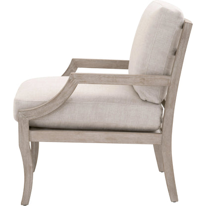 Stratton Club Chair by Essentials For Living in natural gray beech. Made from unique in a transitional style.