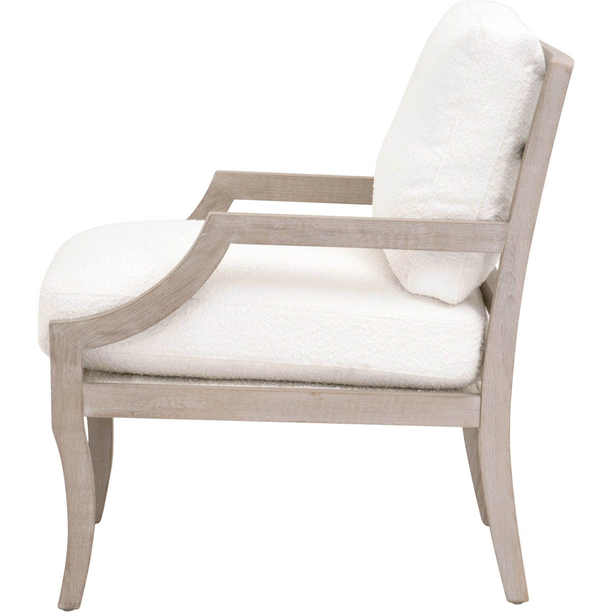Stratton Club Chair by Essentials For Living in natural gray beech. Made from unique in a transitional style.