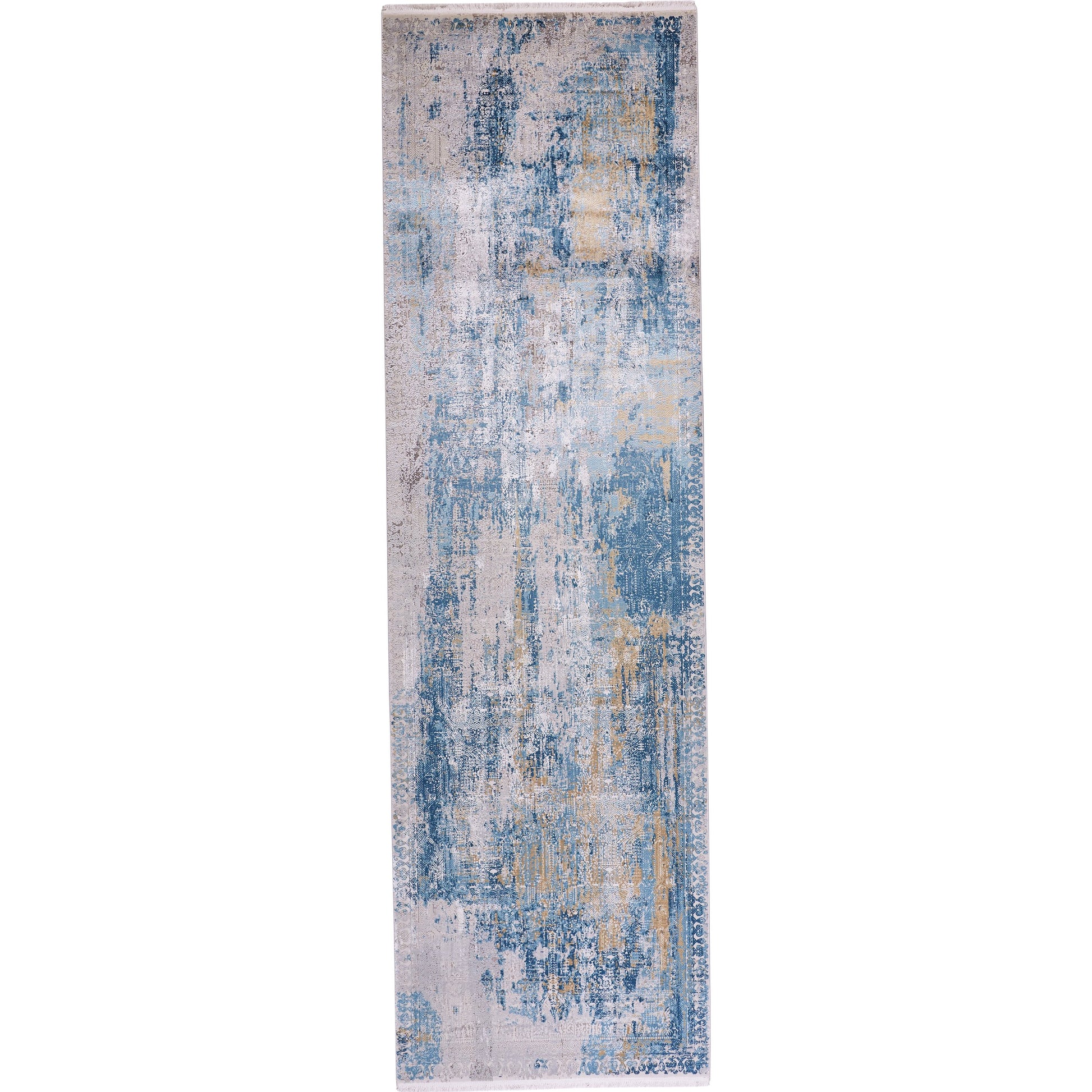 Cadiz Rug - 3890F by Feizy in blue, gray, gold. Made from viscose, acrylic in a unique style.