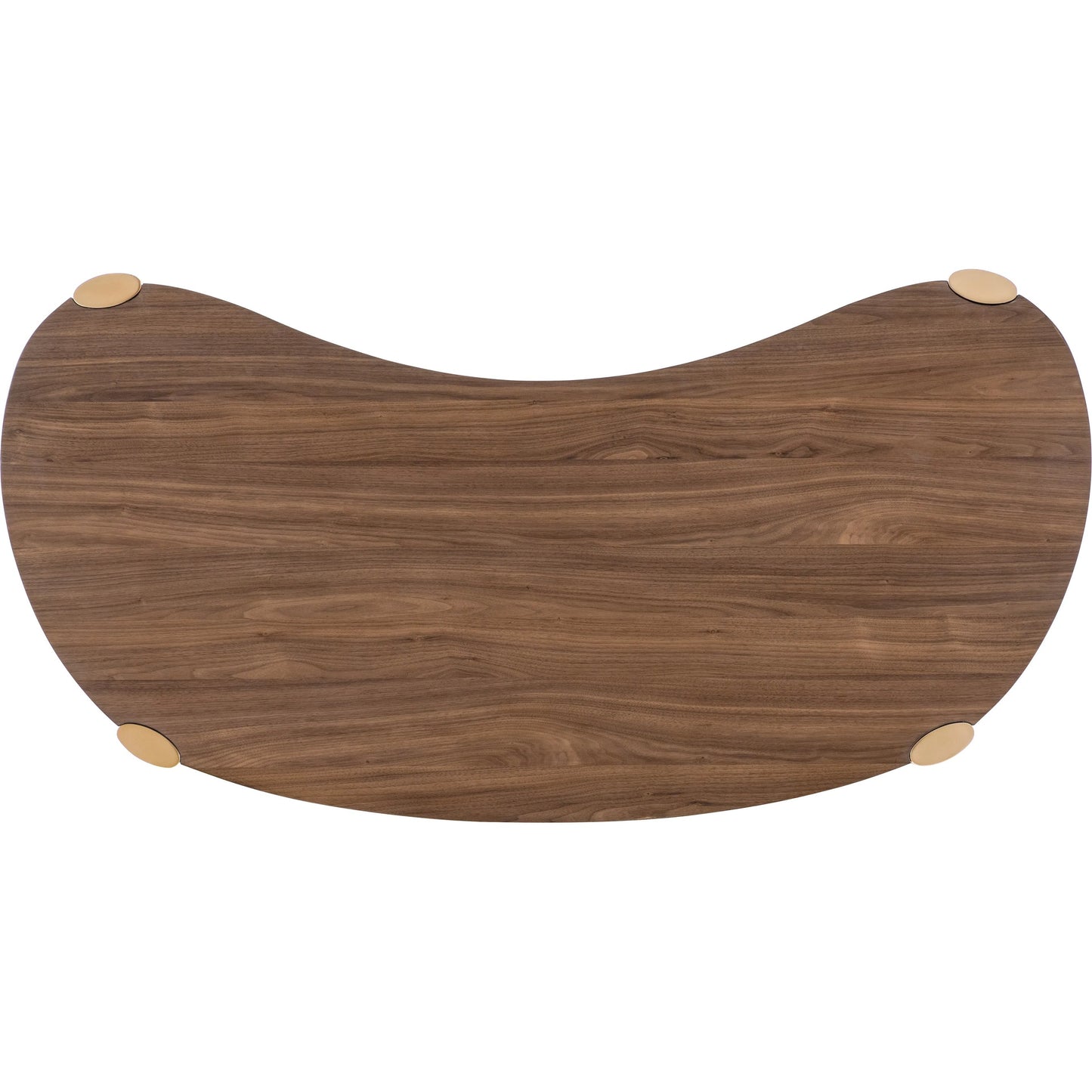 002 SI-2458553 | Additional Silo | Eleana Writing Desk by Hooker Furniture in light caramel, sunlit bronze metal. Made from walnut veneers, metal in a modern style.