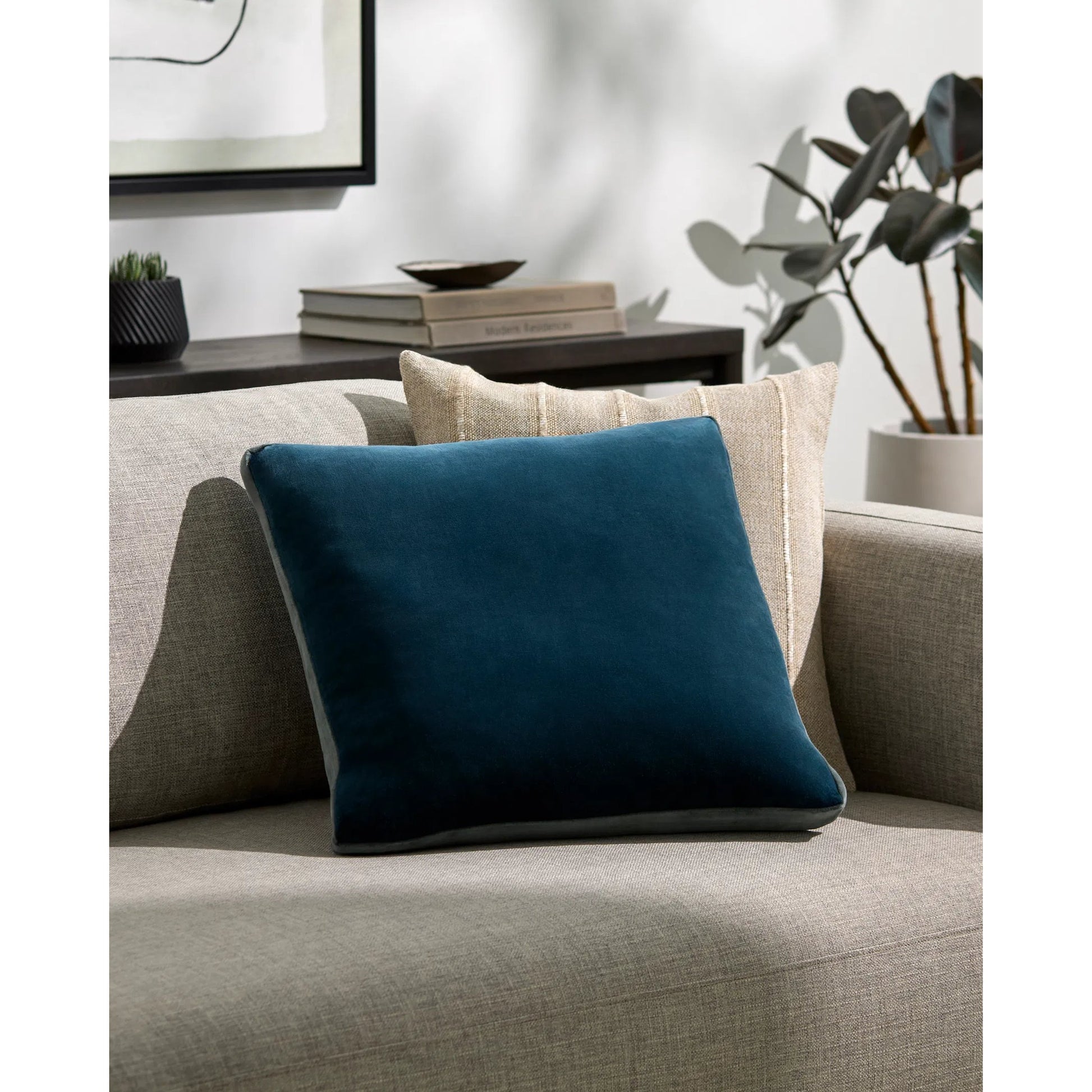 Sully Pillow - 498498 by Surya. Made from front: 100% cotton, back: 100% cotton in a modern style.