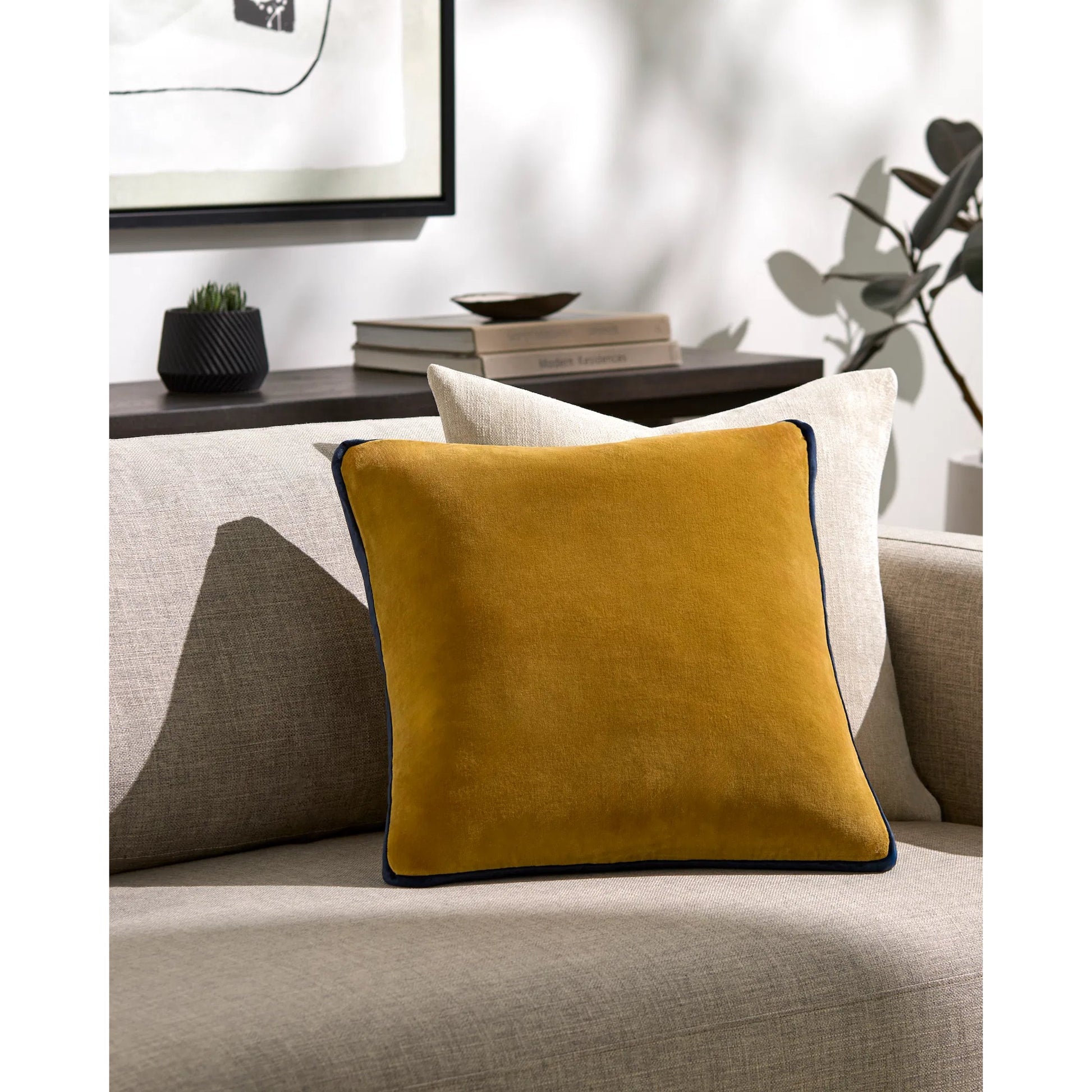Sully Pillow - 498498 by Surya. Made from front: 100% cotton, back: 100% cotton in a modern style.