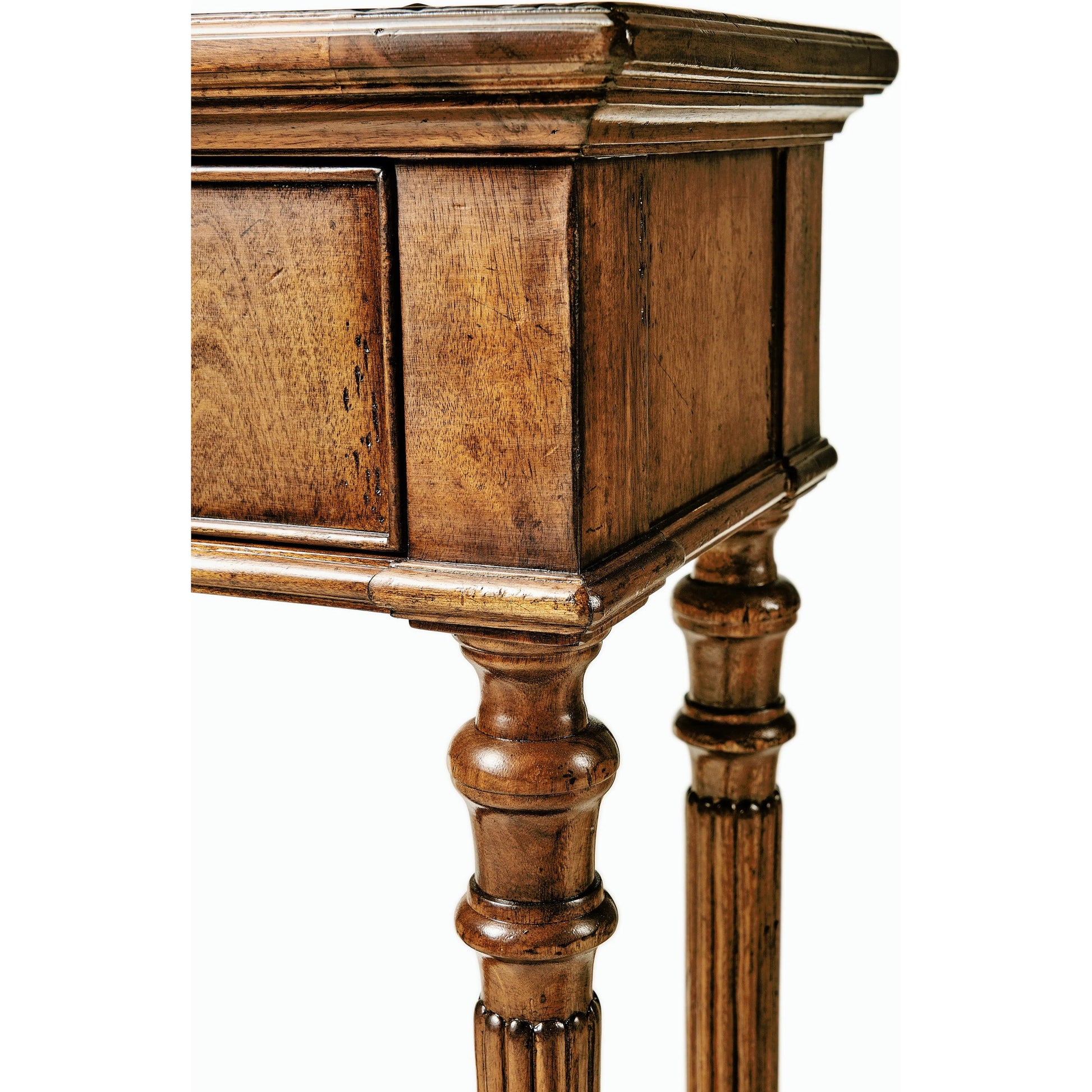 Casual Accents Walnut Accent Table by Jonathan Charles in brown and medium walnut country distressed. Made from acacia in a traditional style.