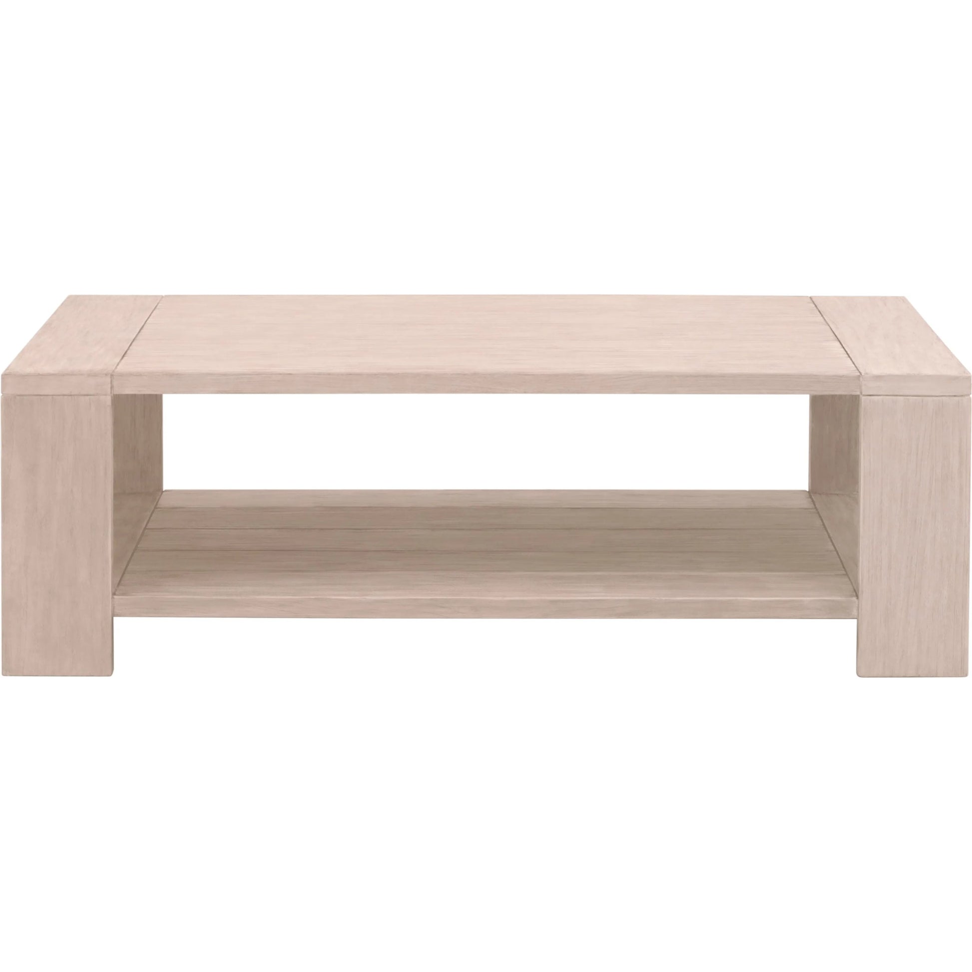 Sur Coffee Table by Essentials For Living in washed ever teak. Made from solid teak wood in a transitional style.
