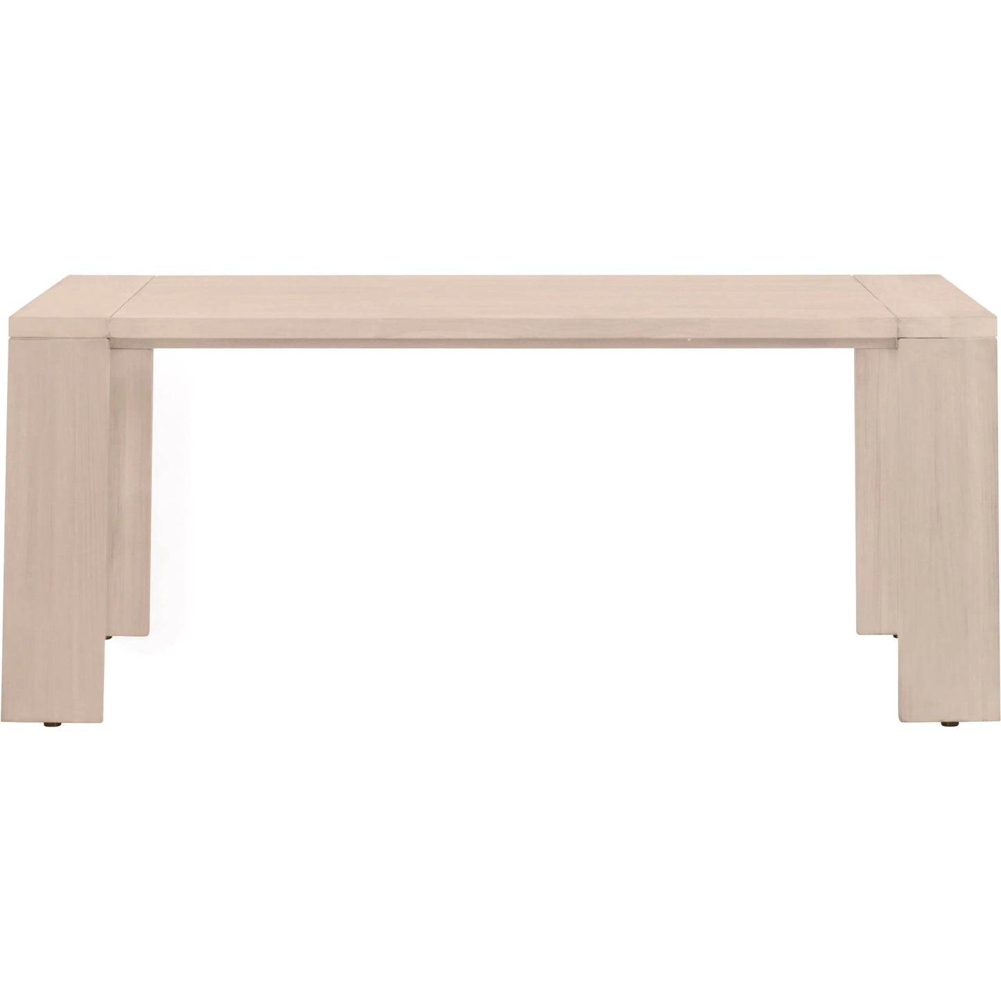 018 SI-2374662 | Primary Silo | Sur Outdoor Dining Table by Essentials For Living in washed ever teak. Made from solid teak wood in a modern style.