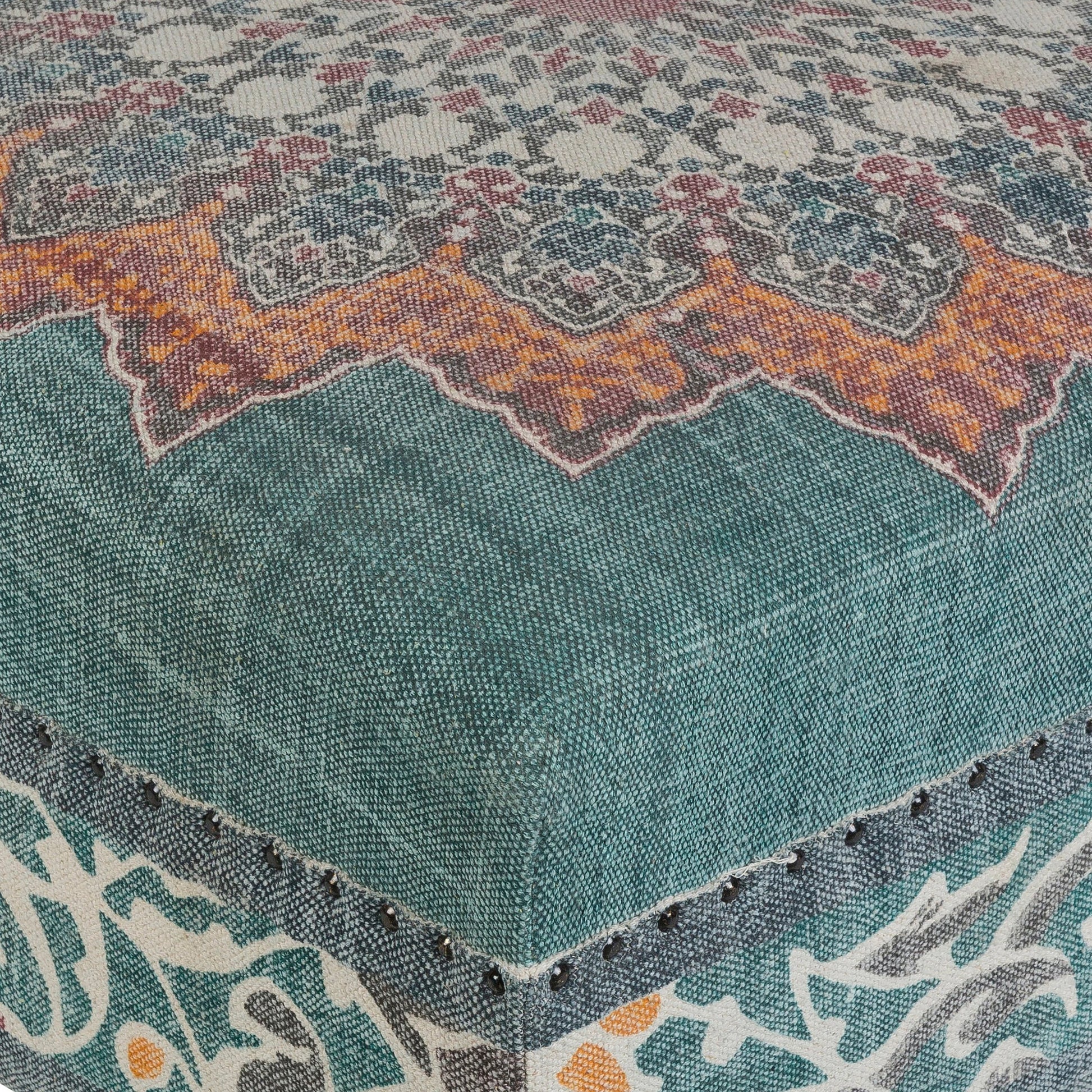Surat - 20702 by Livabliss in blue and stained. Made from cotton in a eclectic & global style.