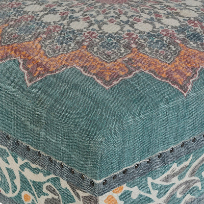 Surat - 20702 by Livabliss in blue and stained. Made from cotton in a eclectic & global style.