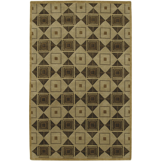 Mugal Rug - 7478 by Surya in sand beige multi. Made from 100% semi-worsted new zealand wool in a unique style.