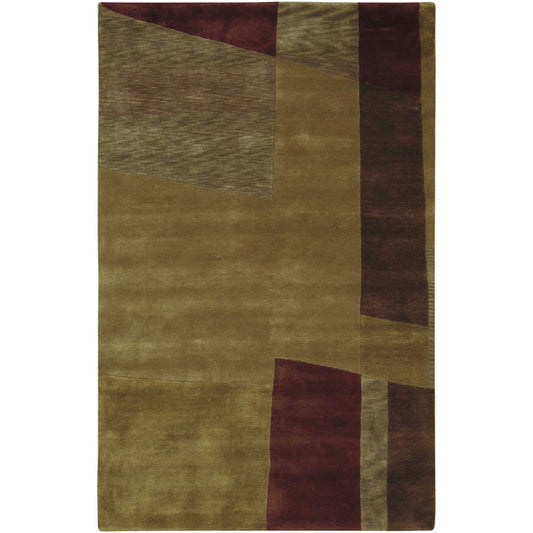 Mugal Rug - 7501 by Surya in olive green multi. Made from 100% semi-worsted new zealand wool in a unique style.