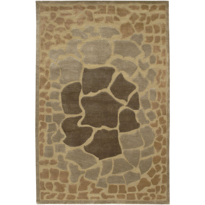 Mugal IN-8152 Rug by Surya in taupe, beige, brown. Made from 100% semi-worsted new zealand wool in a unique style.