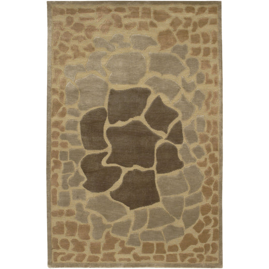 Mugal Rug - 7504 by Surya in taupe, beige, brown. Made from 100% semi-worsted new zealand wool in a unique style.