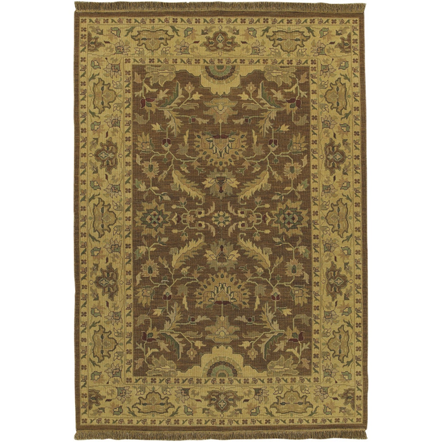 001 5669-3391,5669-3392,5669-3393,5669-3395 | Primary Silo | Soumek Rug - 11455 by Surya in brown. Made from 100% semi-worsted new zealand wool in a unique style.