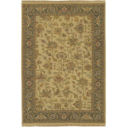 Soumek Rug - 11456 by Surya in tan, beige, ivory. Made from 100% semi-worsted new zealand wool in a unique style.