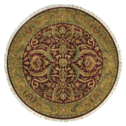 Taj Mahal Rug - 12112 by Surya in burgundy multi. Made from 100% semi-worsted new zealand wool in a unique style.