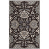 Dark Brown, Medium Gray, Taupe, Light Beige, Gray, Charcoal / 4' Round