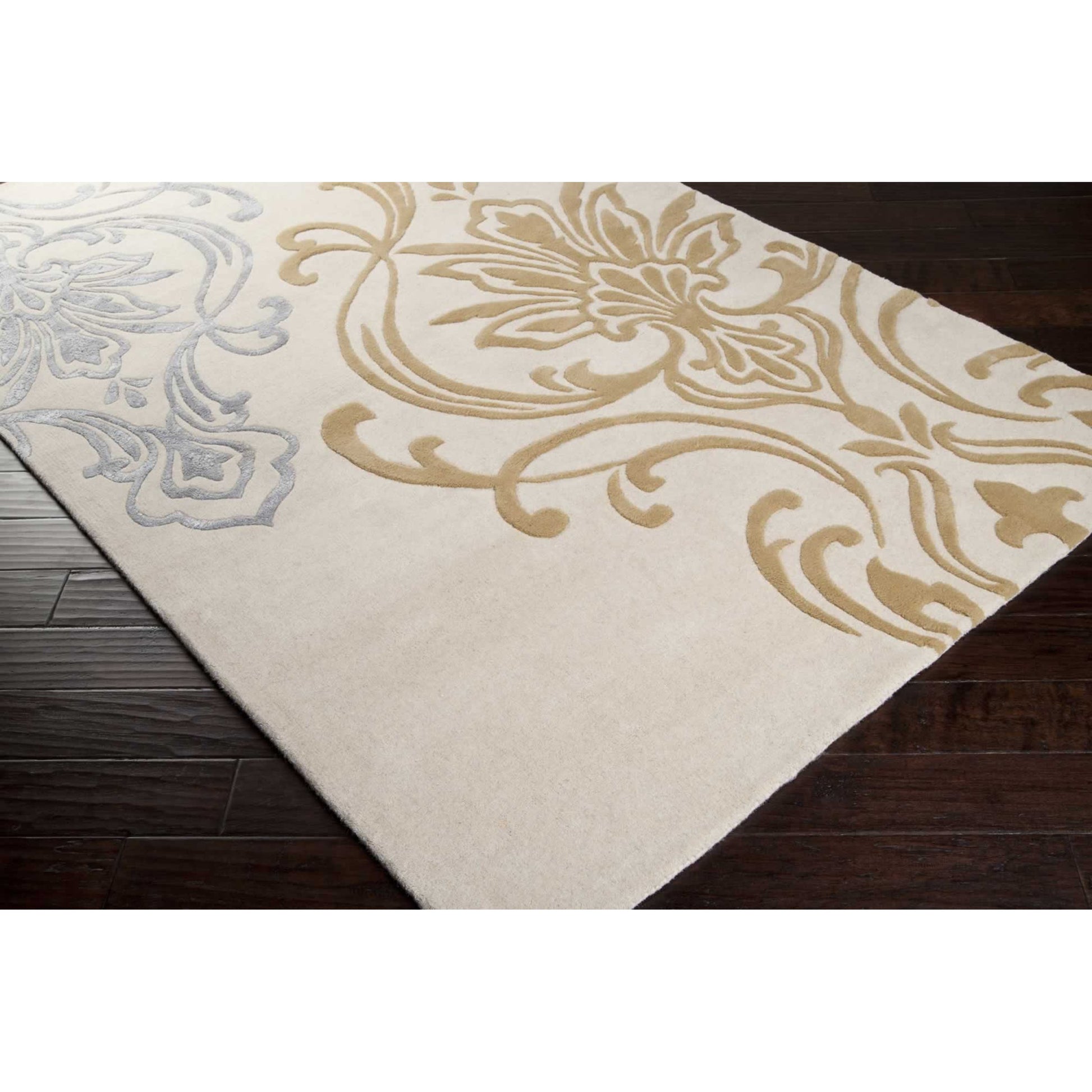 Modern Classics Rug - 226 by Surya in ivory, light olive, beige. Made from 100% new zealand wool in a unique style.