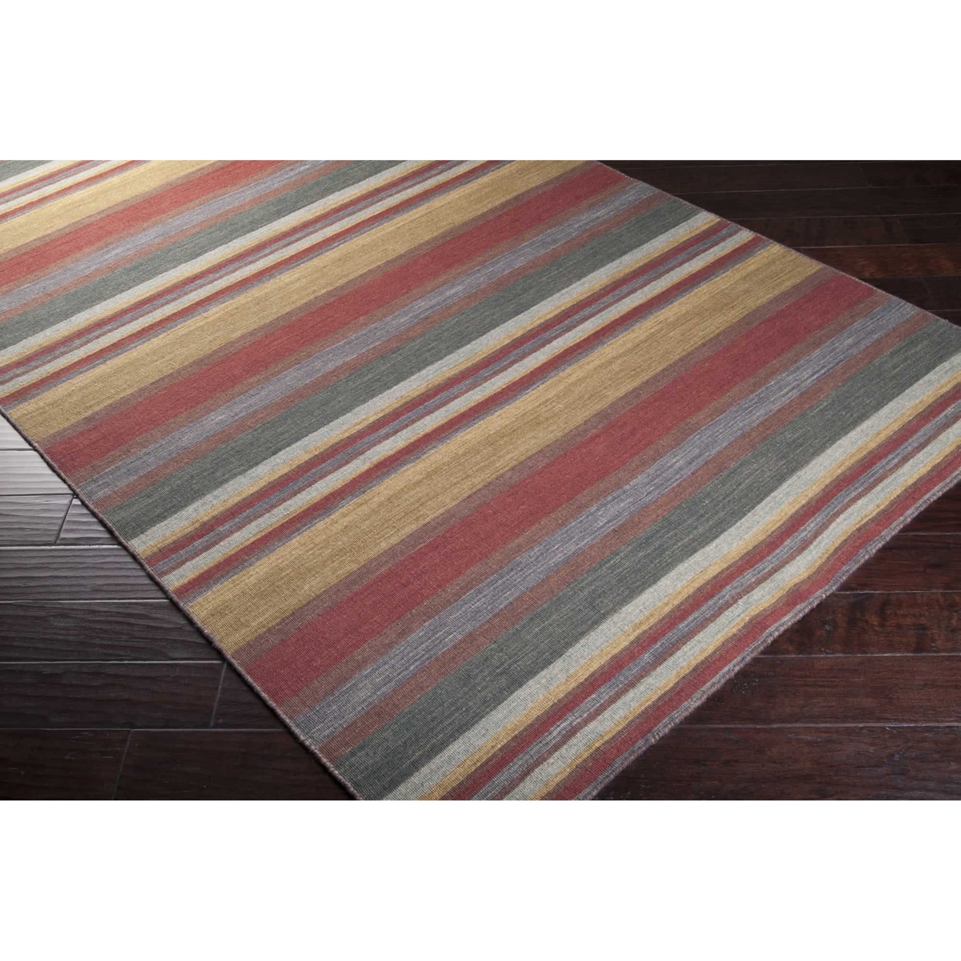 Calvin Rug - 1736 by Surya in red, mustard. Made from 100% wool in a unique style.