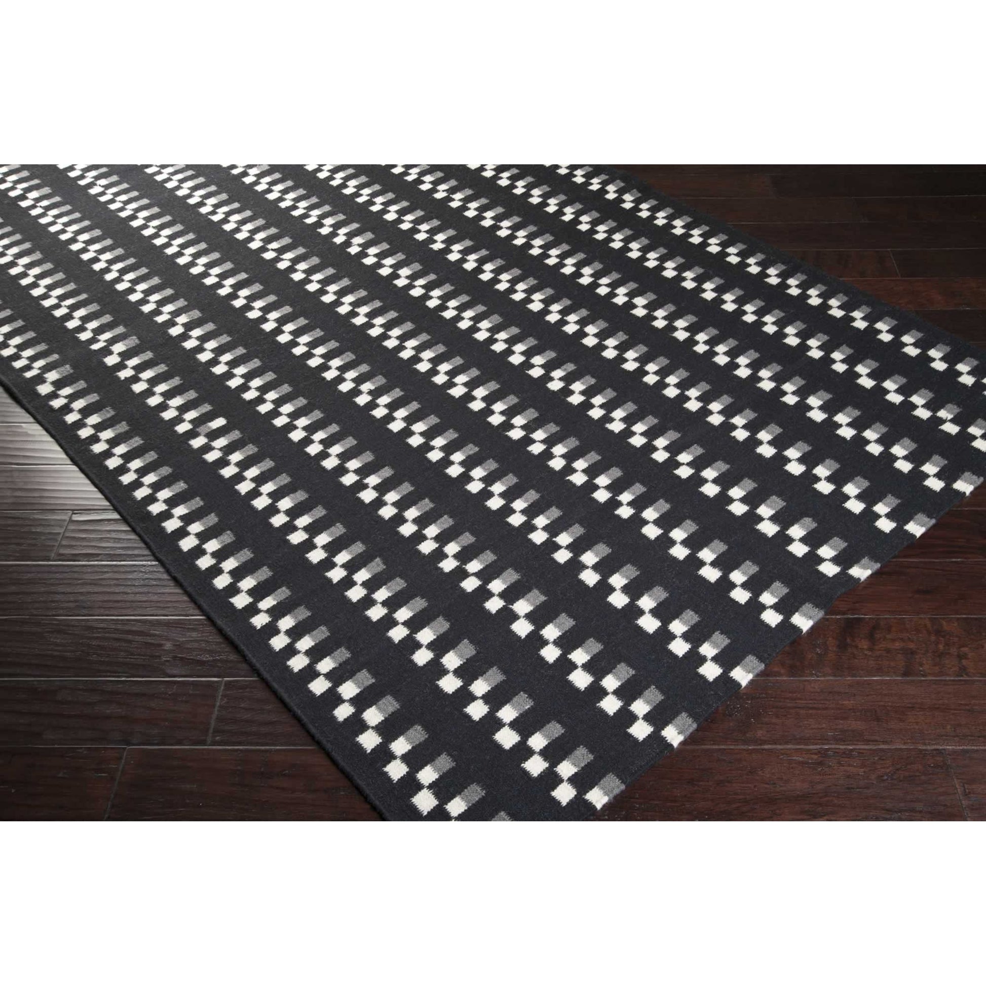 Frontier Rug - 1328 by Surya in black, charcoal, light beige. Made from 100% wool in a unique style.