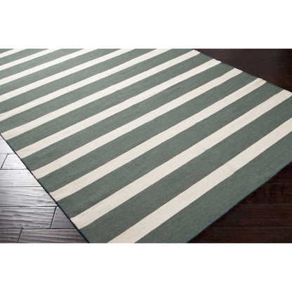 Frontier Rug - 6861 by Surya in dark green, light beige. Made from 100% wool in a unique style.