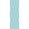 Cream, Aqua / 2'6" x 8'