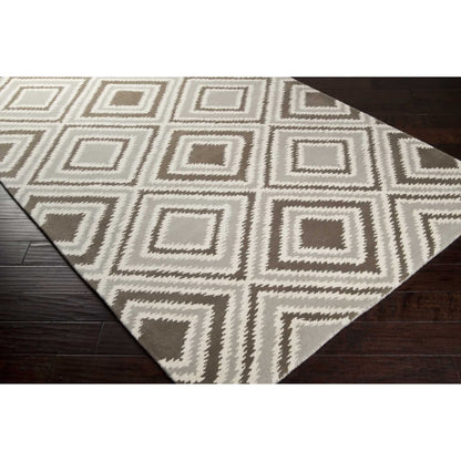 Naya Rug - 485 by Surya in gray, light gray, cream. Made from 100% new zealand wool in a unique style.