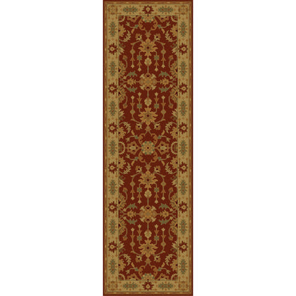 Temptress Rug - 1632 by Surya in rust, tan, mustard, olive. Made from 100% wool in a unique style.