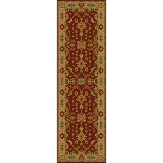 Temptress Rug - 1632 by Surya in rust, tan, mustard, olive. Made from 100% wool in a unique style.